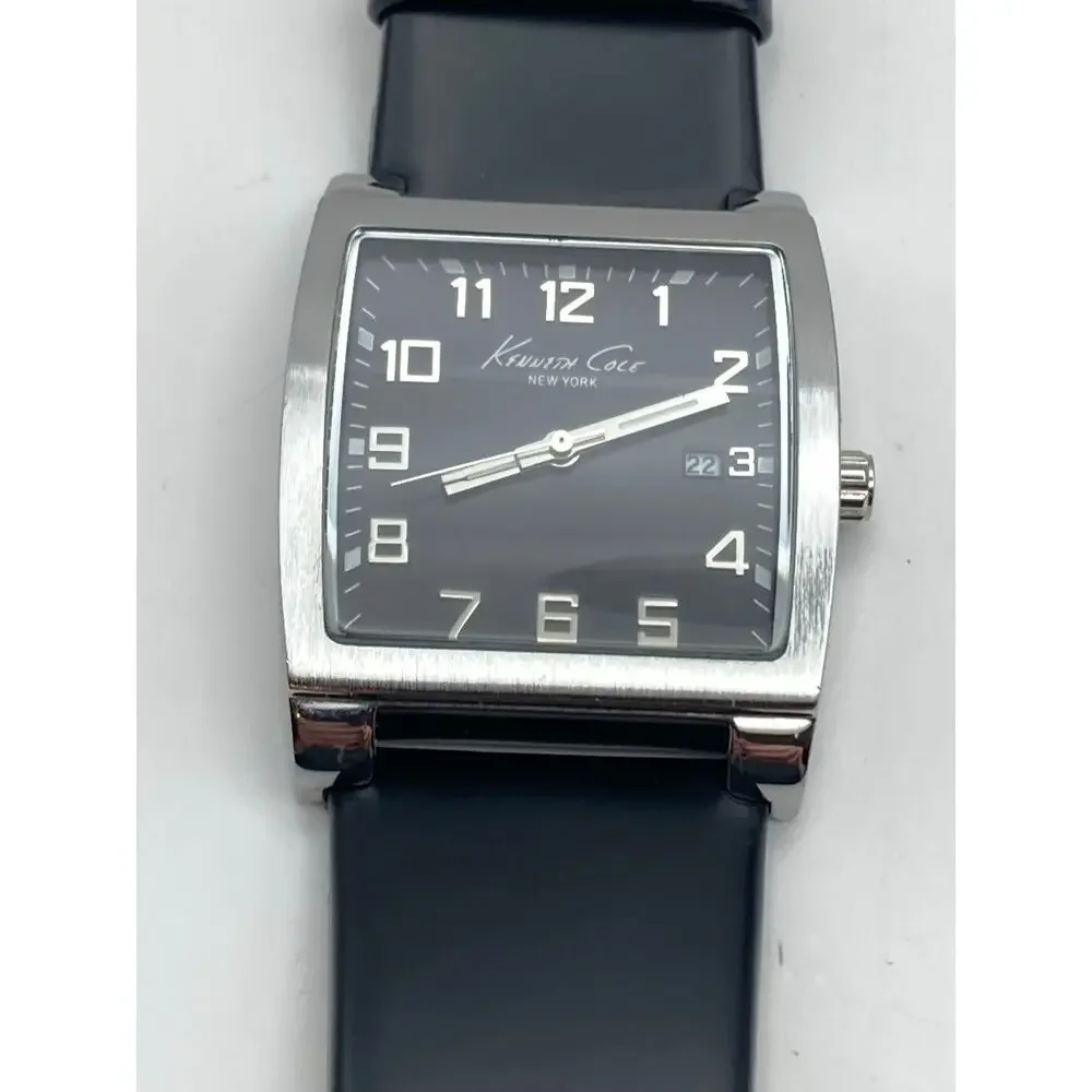 Kenneth Cole New York KC1239 Men's Watch 36mm - New Battery - WR Adjustable Date